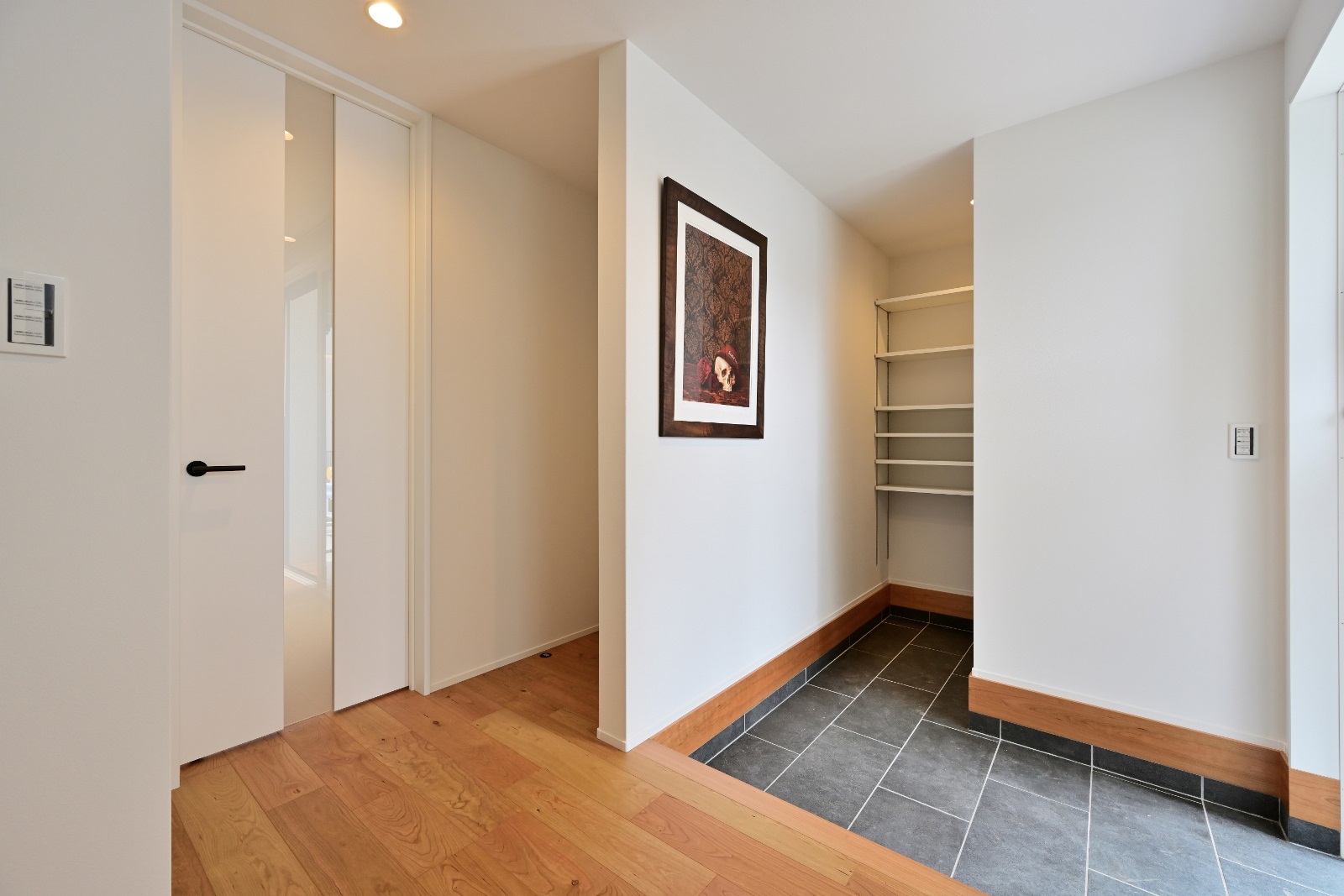 中庭と繋がる家